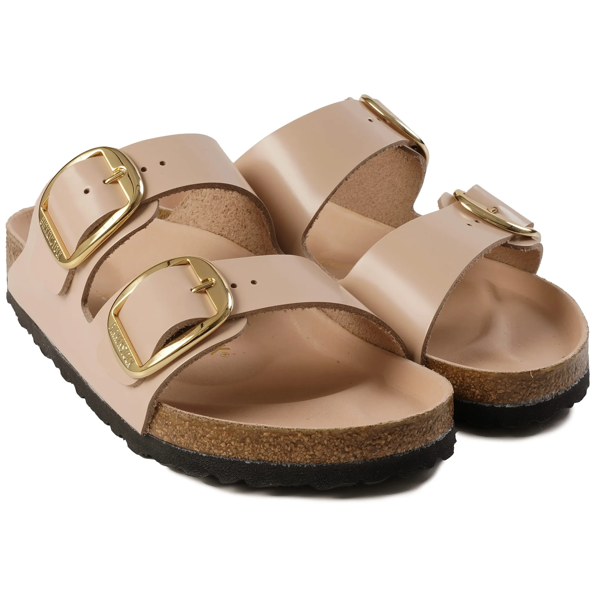 Birkenstock Womens Arizona Big Buckle Natural Leather - New Beige