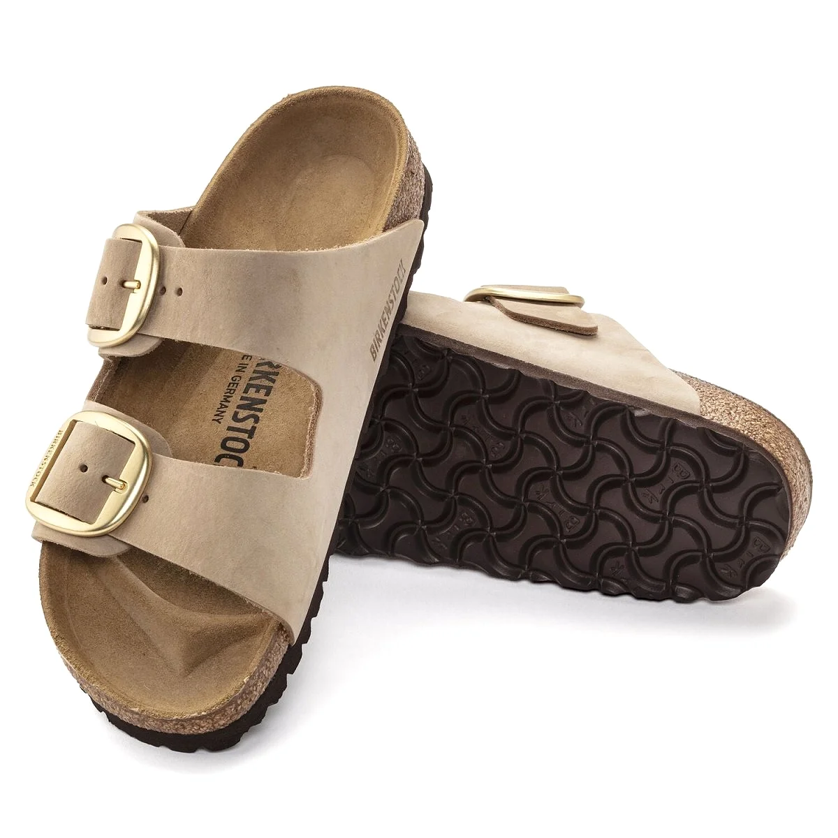 Birkenstock Women's Arizona Big Buckle Sandcastle Nubuck