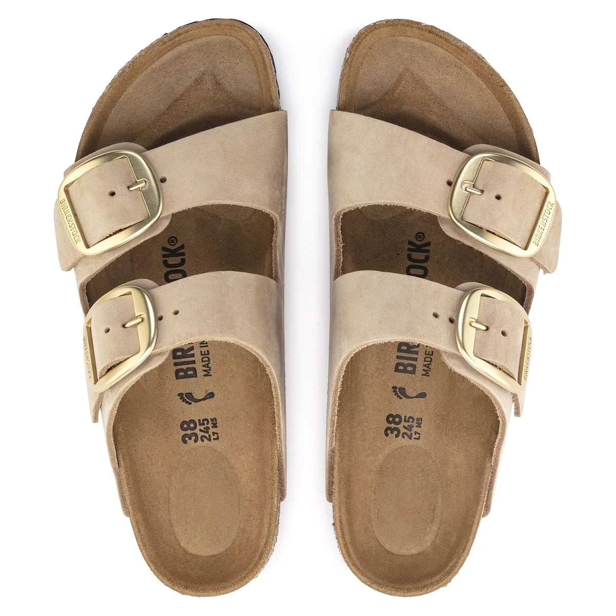 Birkenstock Women's Arizona Big Buckle Sandcastle Nubuck