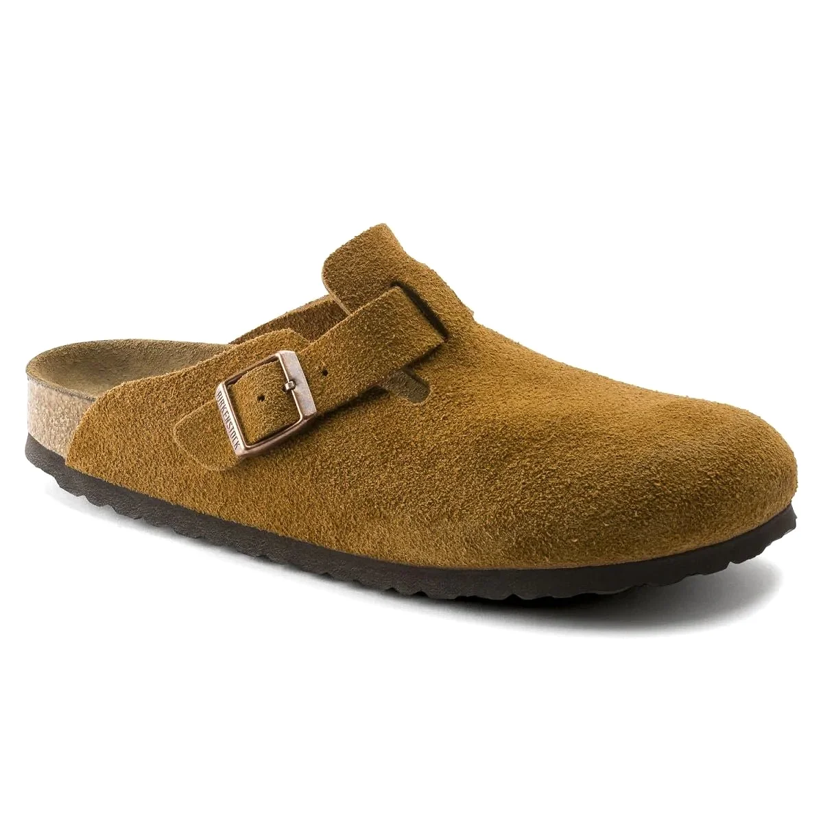 Birkenstock Women's Boston SOFT Footbed Mink Suede