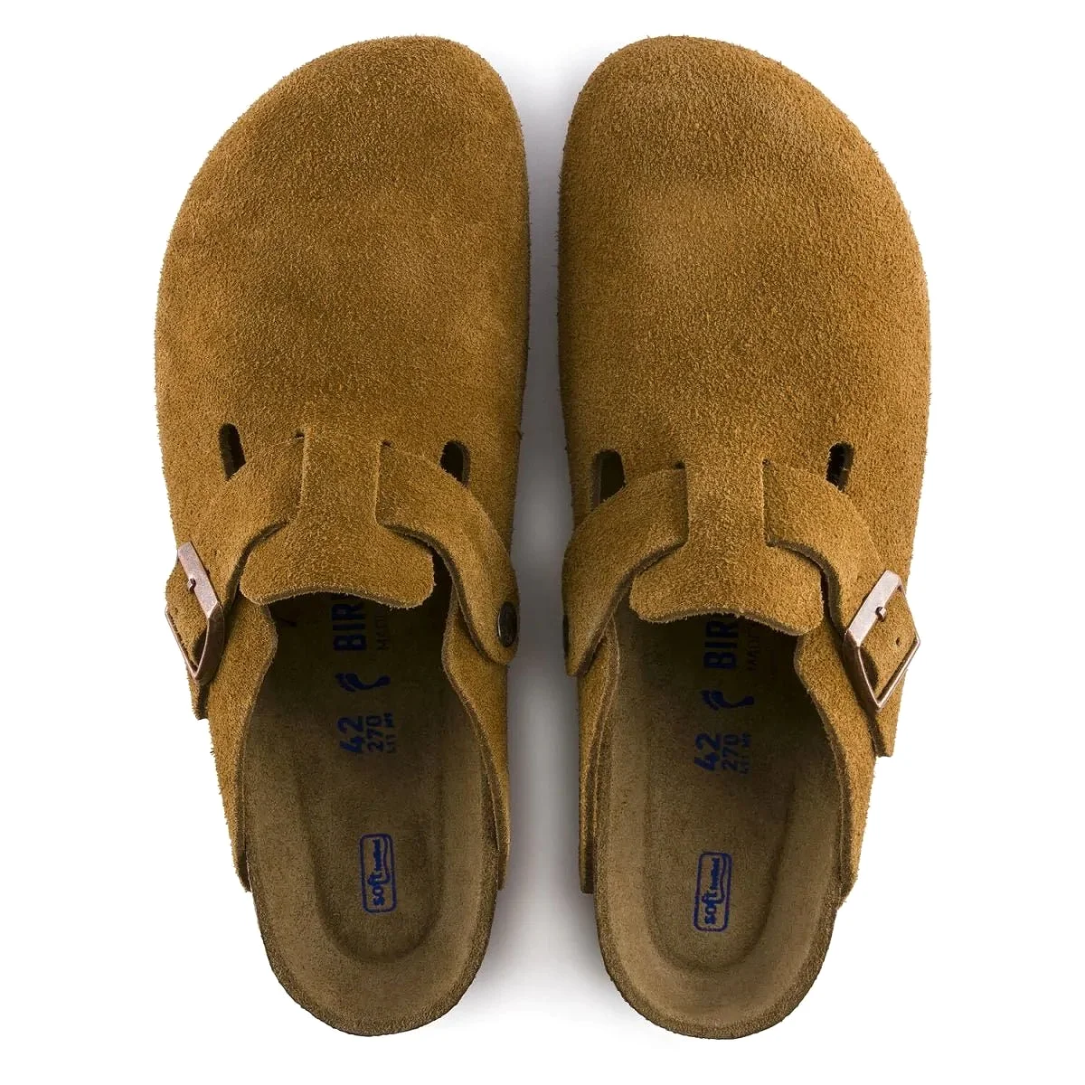 Birkenstock Women's Boston SOFT Footbed Mink Suede