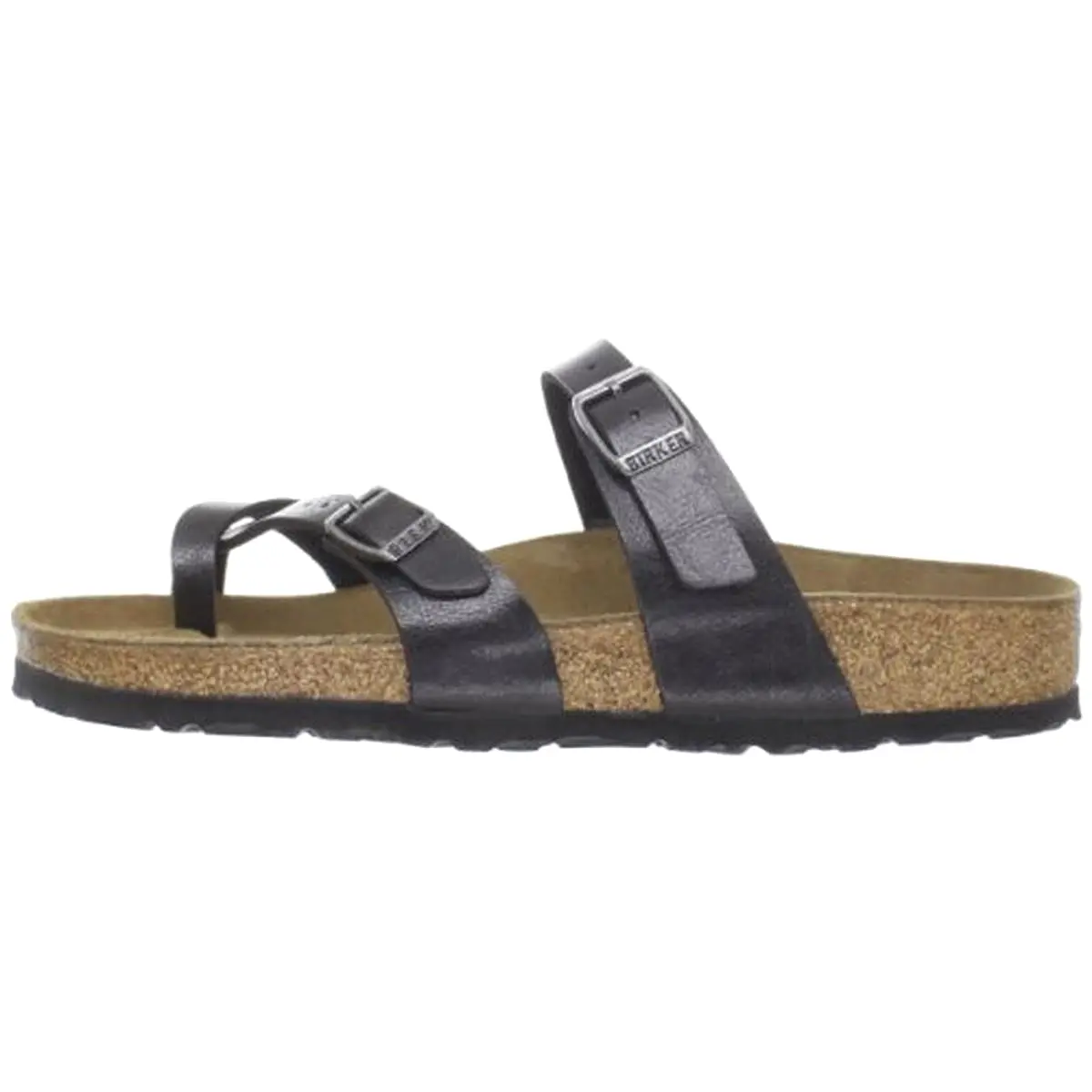 Birkenstock Womens Mayari Leather Slip On Footbed Sandals