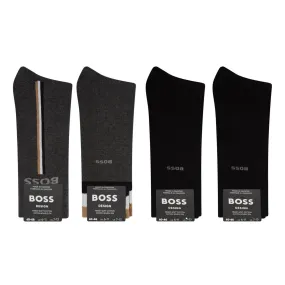 BOSS The Sustainable Edit Four-Pack Logo Socks Gift Set - 001