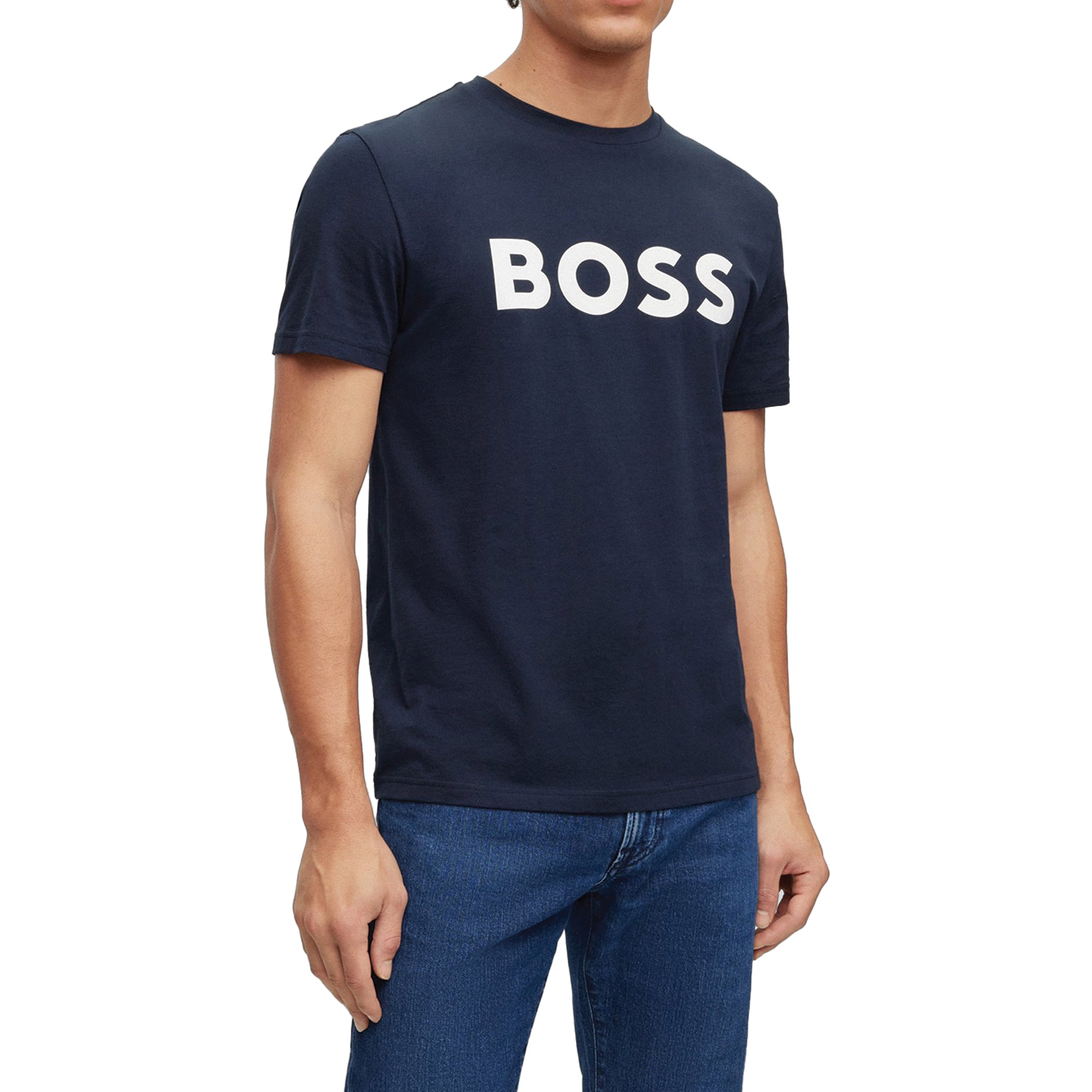 Boss Thinking 1 Logo T-Shirt - Navy