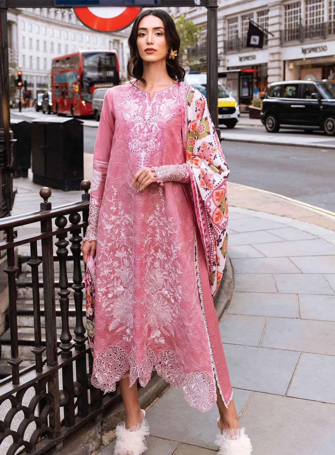 Broadway Showtime By Mushq Embroidered Karandi Unstitched 3 Piece Suit - 6 WHIMSY WESTMINSTER