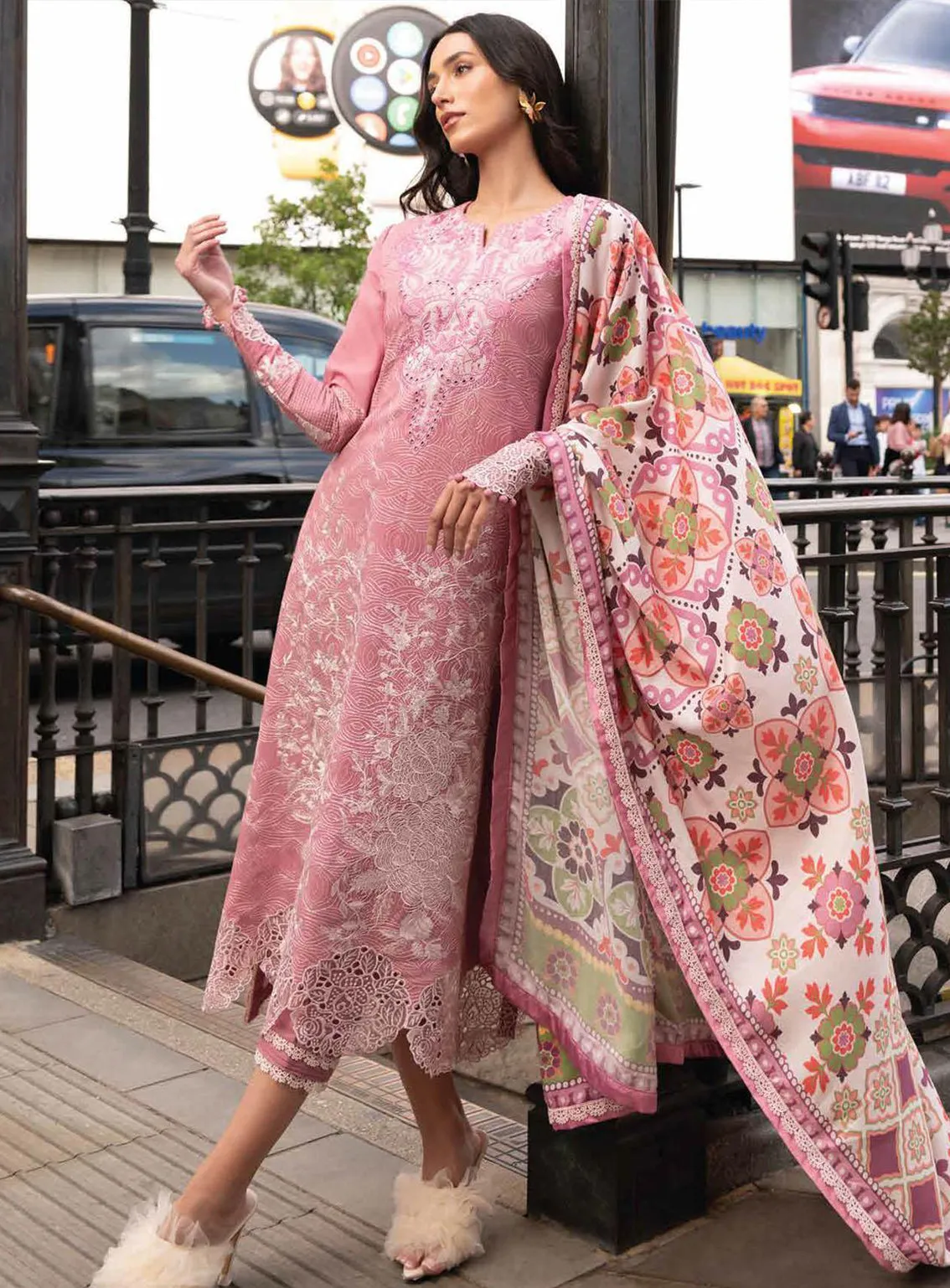 Broadway Showtime By Mushq Embroidered Karandi Unstitched 3 Piece Suit - 6 WHIMSY WESTMINSTER