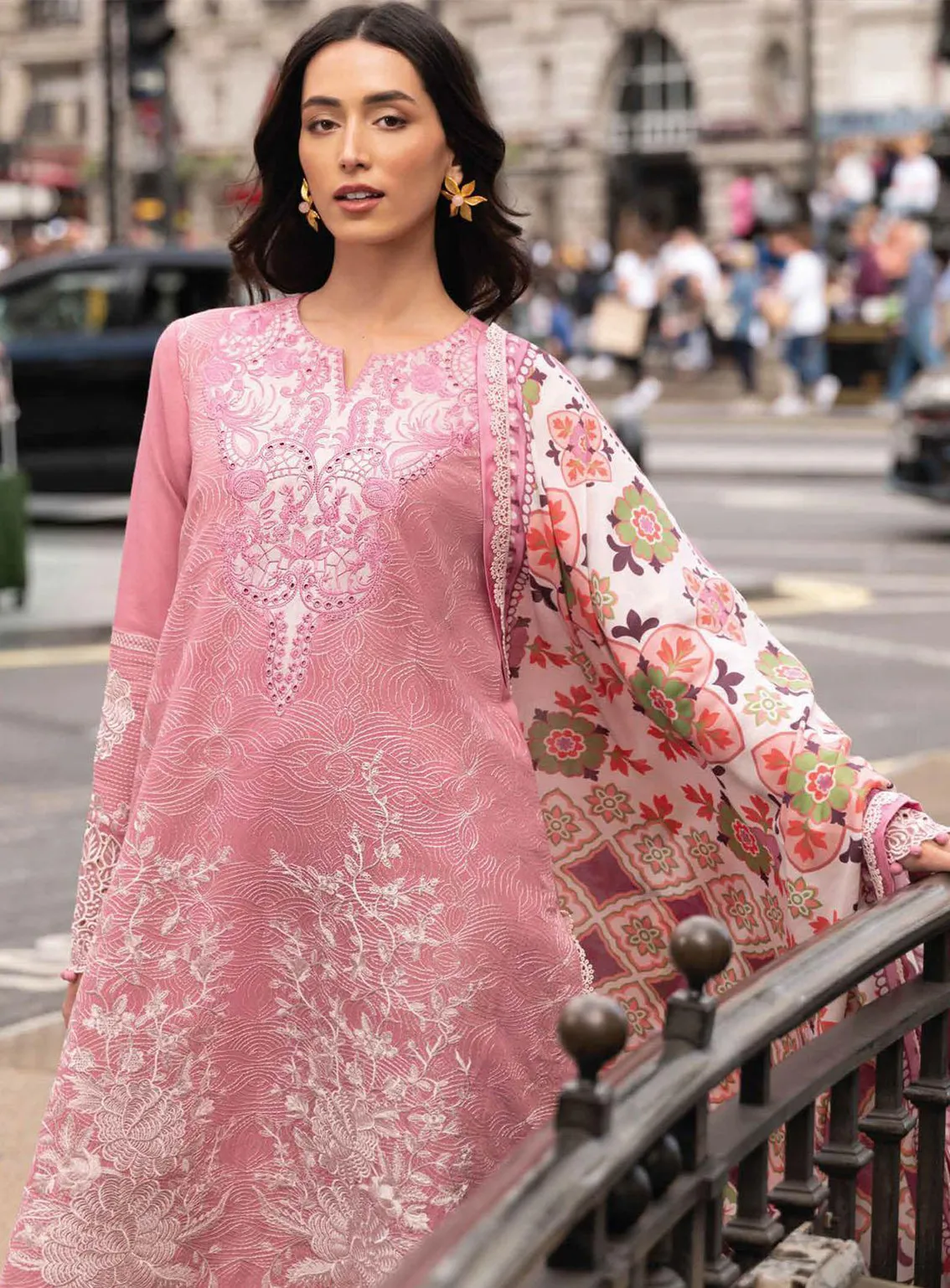 Broadway Showtime By Mushq Embroidered Karandi Unstitched 3 Piece Suit - 6 WHIMSY WESTMINSTER