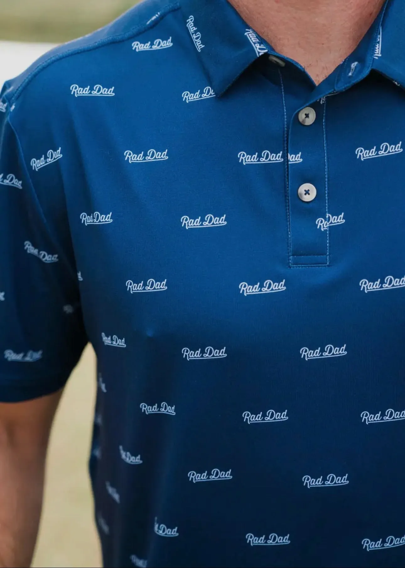 Burlebo Rad Dad Performance Polo | Navy