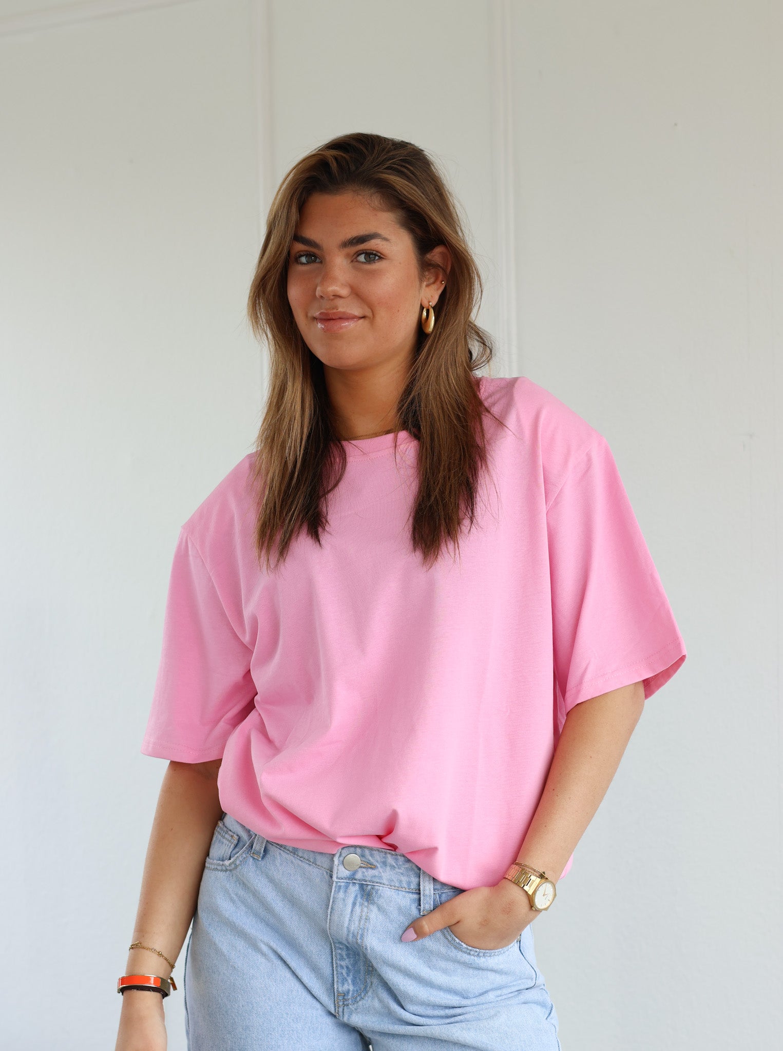 ByHan oversized shirt Guusje roze