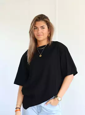 ByHan oversized shirt Guusje zwart