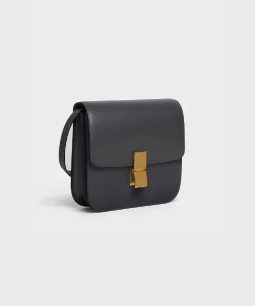 Celine Medium Classic Bag In Box Calfskin Anthracite