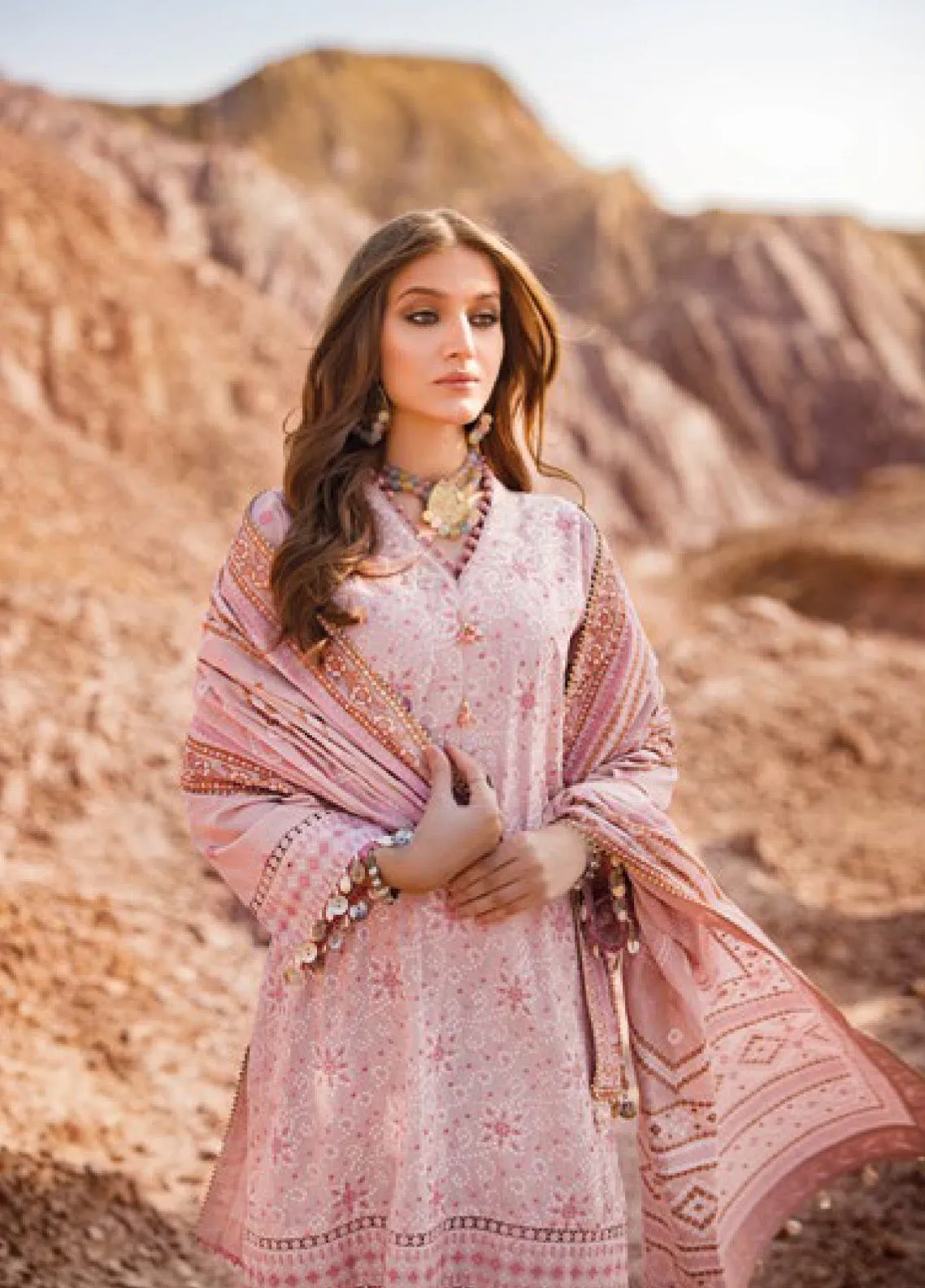 Chunri By Gul Ahmed Embroidered Lawn Unstitched 3 Piece Suit - GA24CL CL-42197