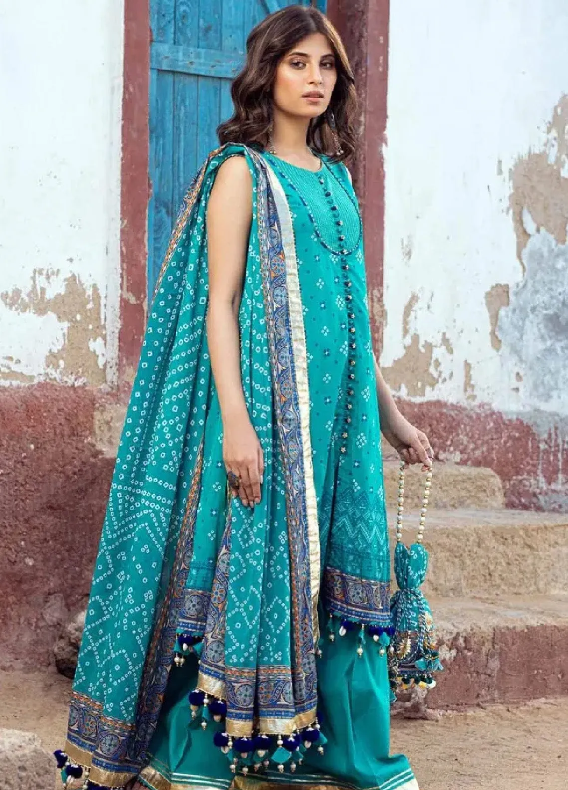 Chunri By Gul Ahmed Printed Lawn Unstitched 3 Piece Suit - GA24CL CL-42013 A