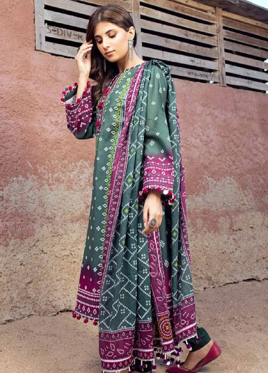 Chunri By Gul Ahmed Printed Lawn Unstitched 3 Piece Suit - GA24CL CL-42034 A