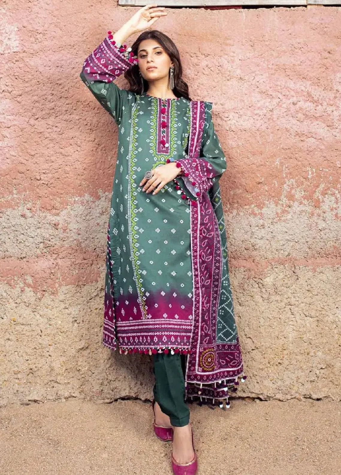 Chunri By Gul Ahmed Printed Lawn Unstitched 3 Piece Suit - GA24CL CL-42034 A