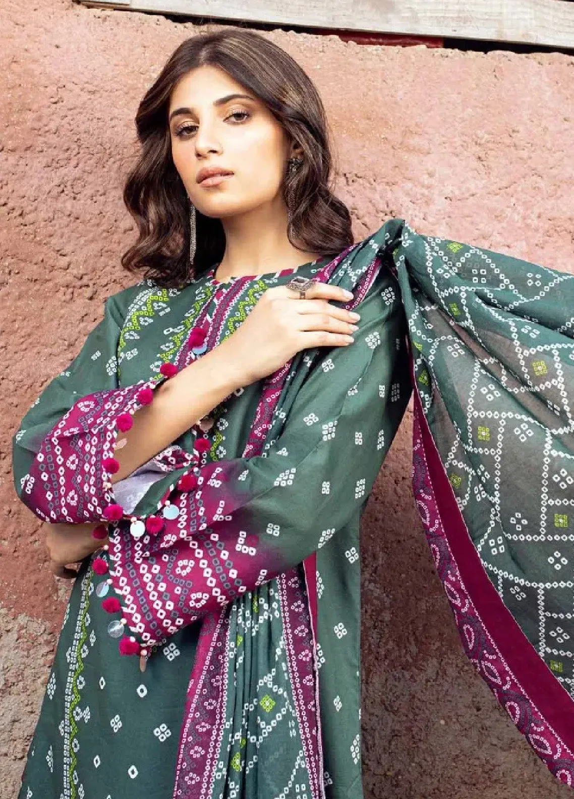 Chunri By Gul Ahmed Printed Lawn Unstitched 3 Piece Suit - GA24CL CL-42034 A