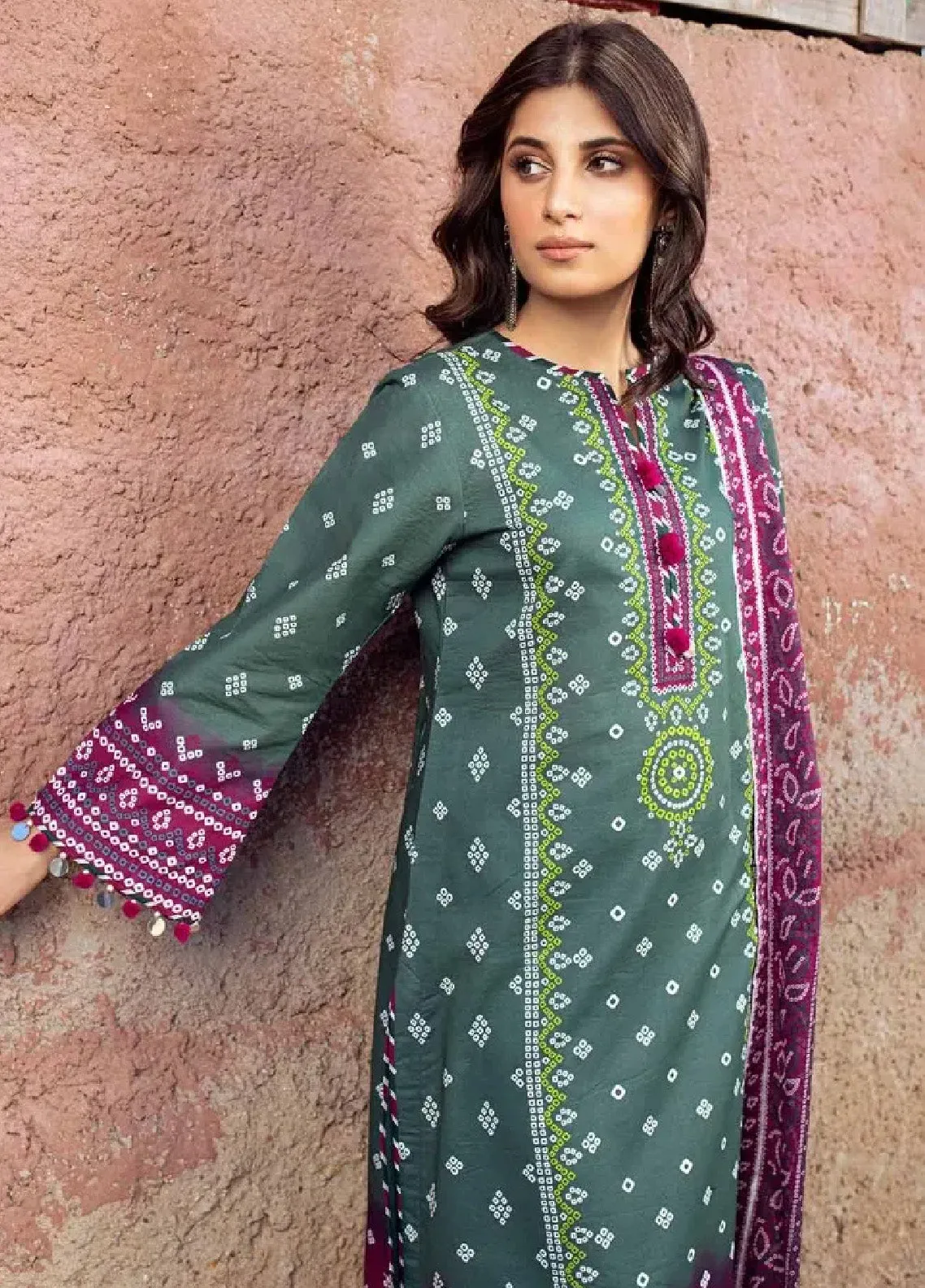 Chunri By Gul Ahmed Printed Lawn Unstitched 3 Piece Suit - GA24CL CL-42034 A