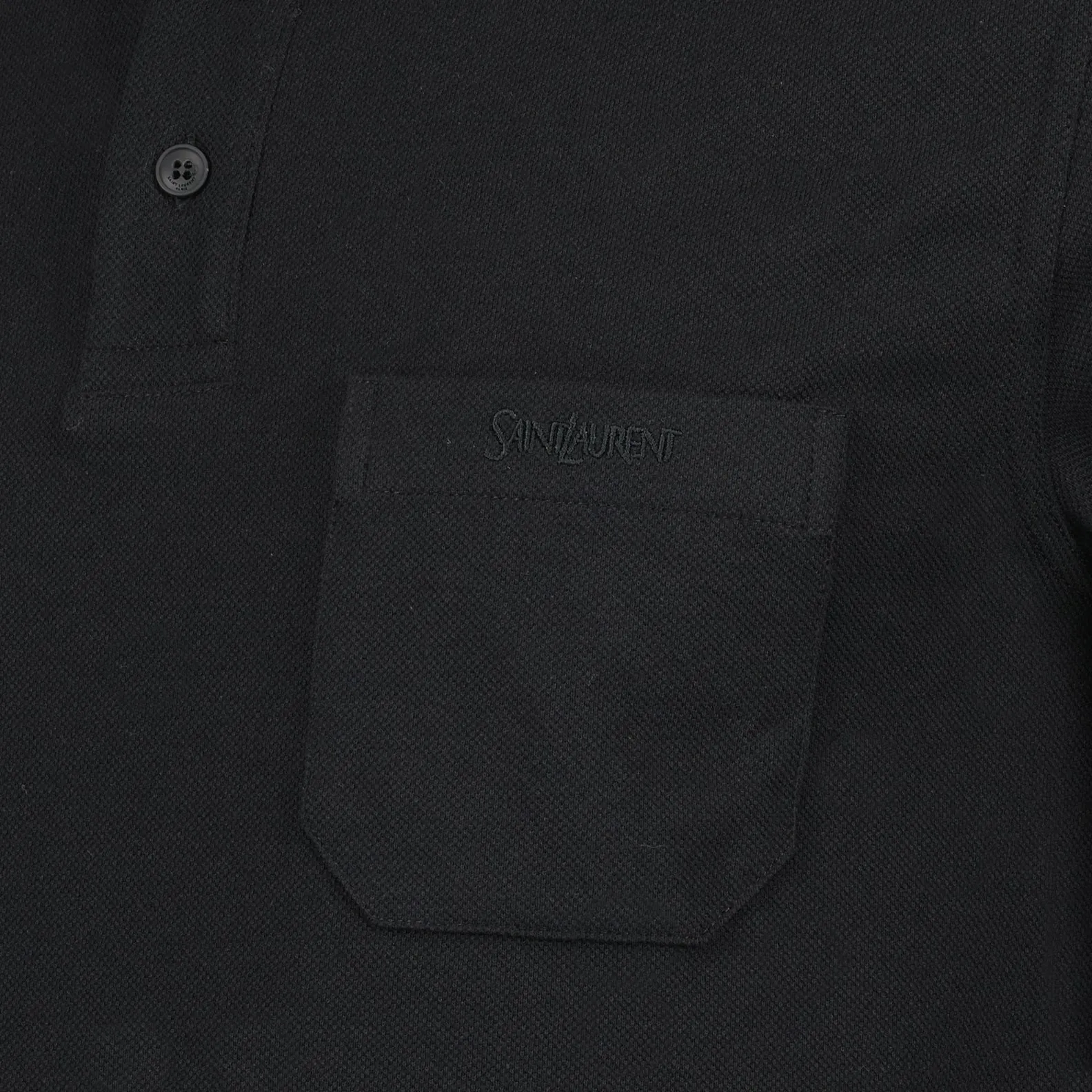 Classic Black Polo Shirt with Pocket