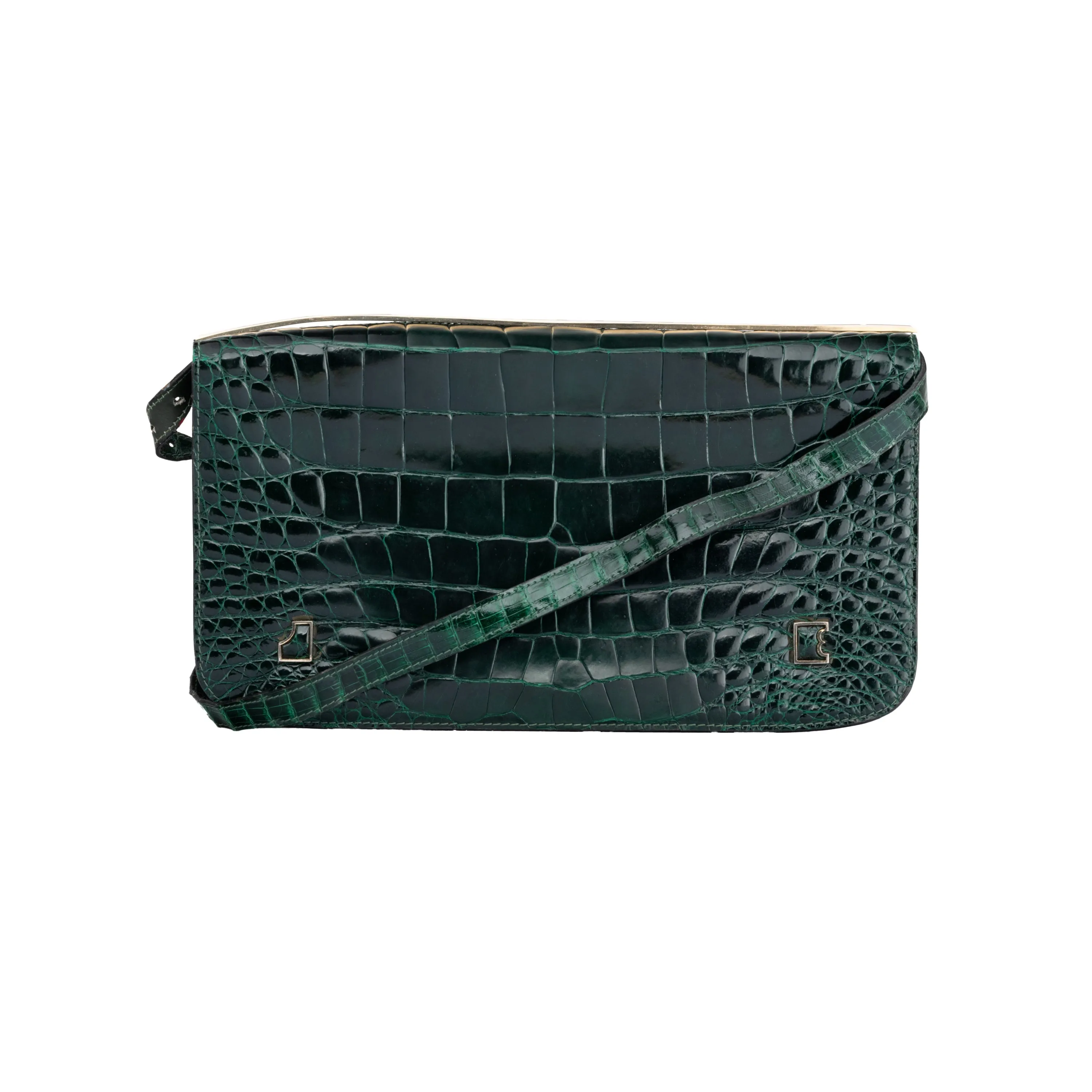 Collection Privée Green Shoulder Bag - '80s