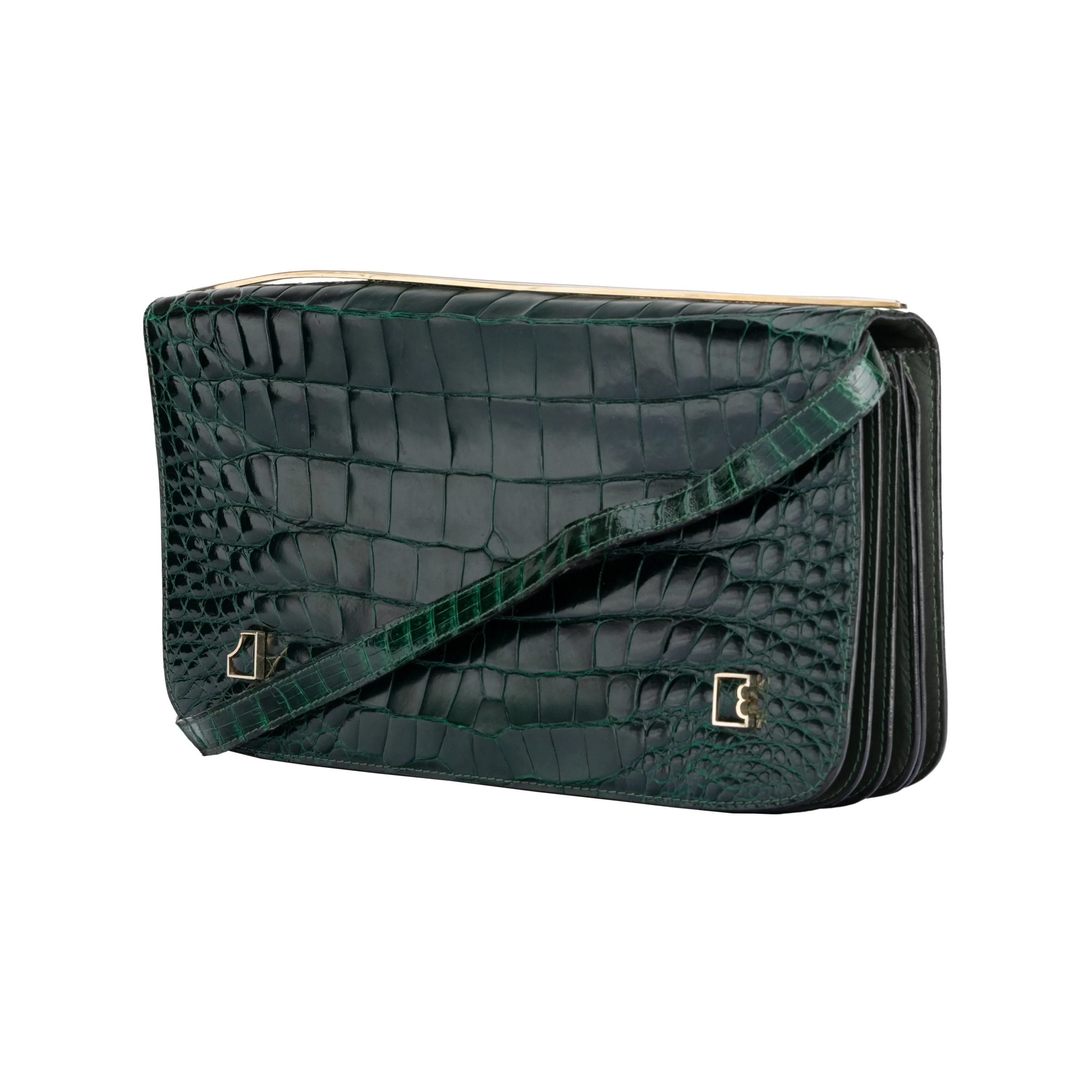 Collection Privée Green Shoulder Bag - '80s