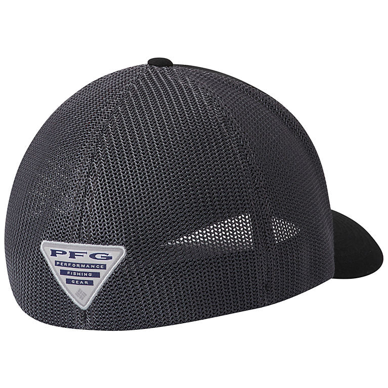 Columbia PFG Mesh Fish Flag Ball Cap Black