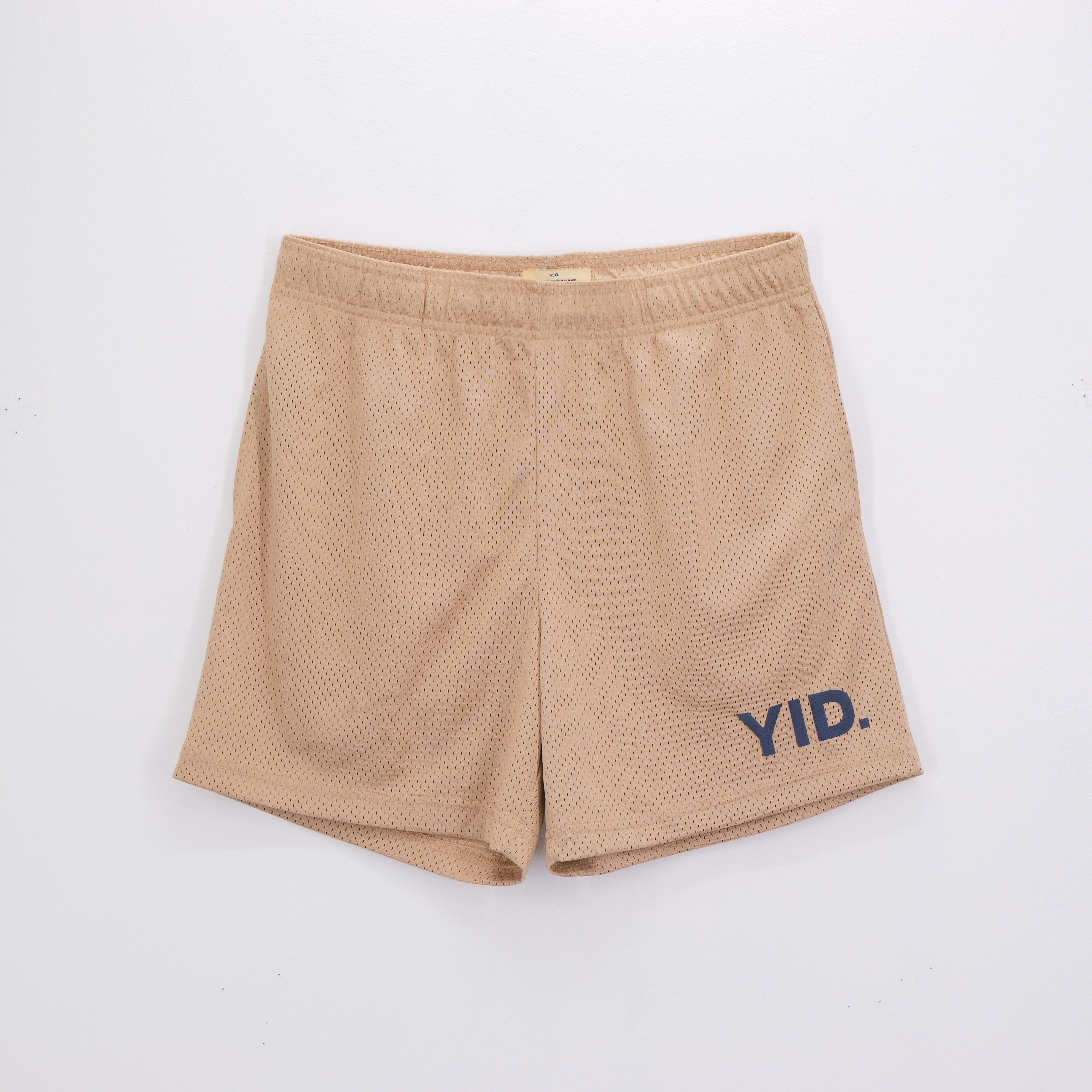 CORE MESH SHORTS CREAM/NAVY