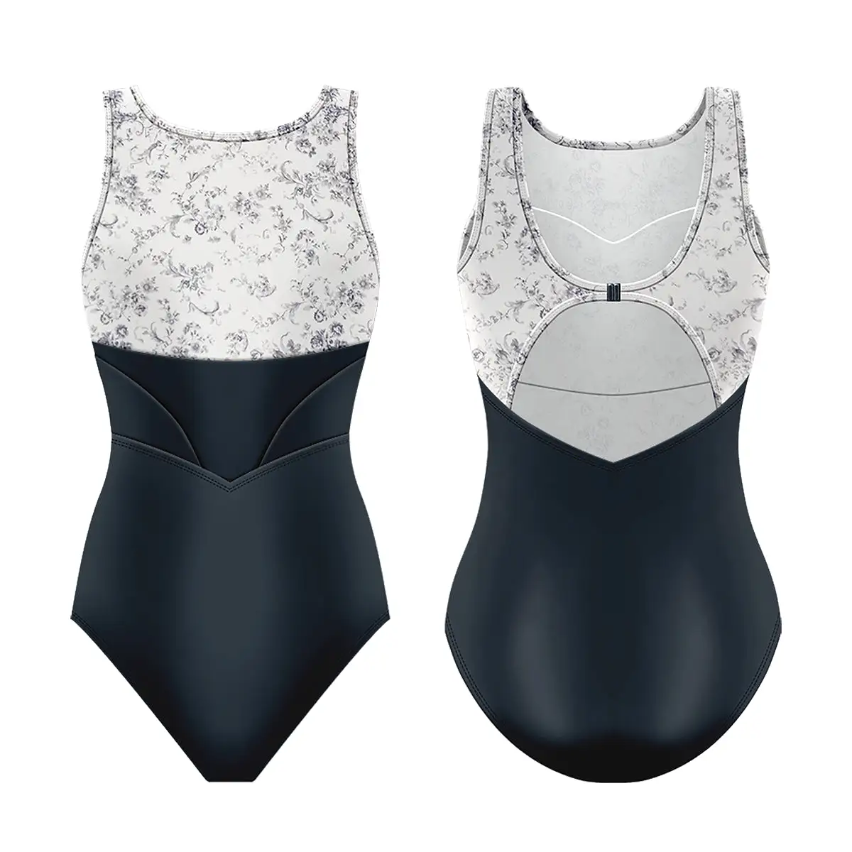 Danse de Paris Blisse Leotard - Smoked Pearl