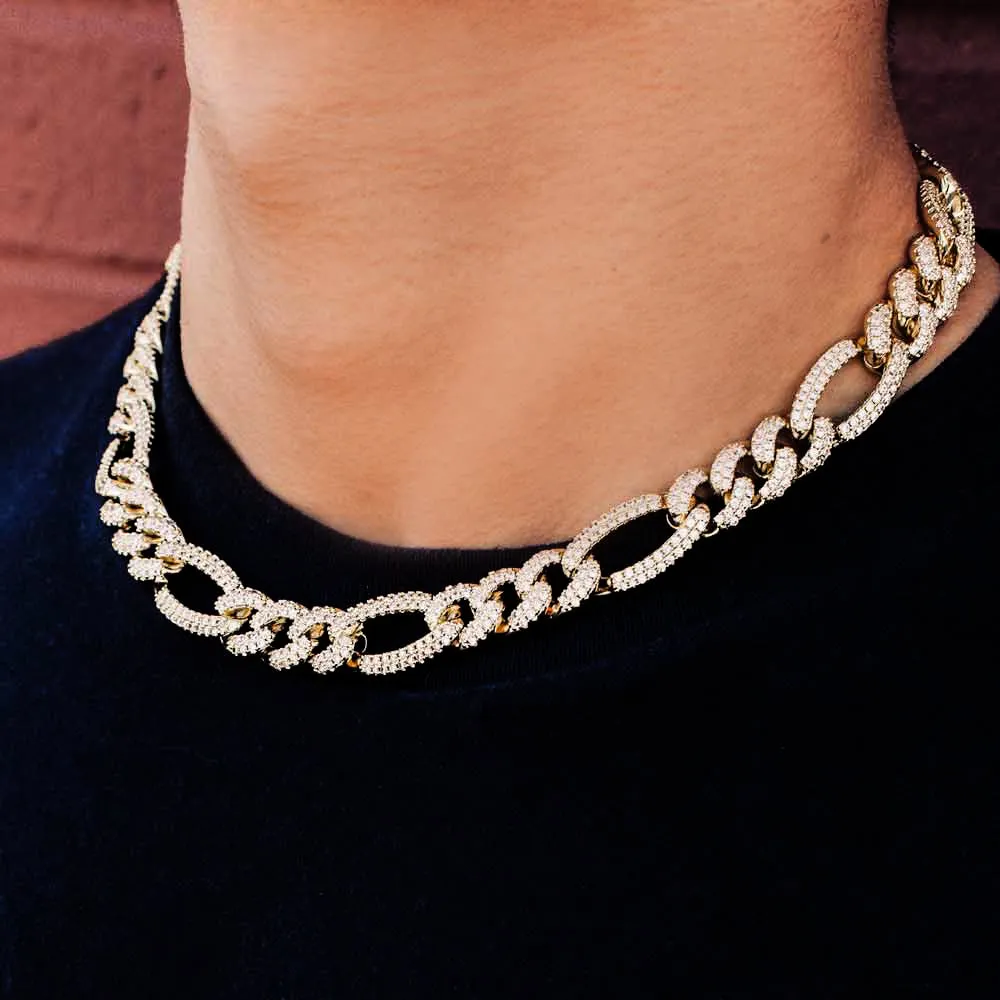 Diamond Figaro Chain