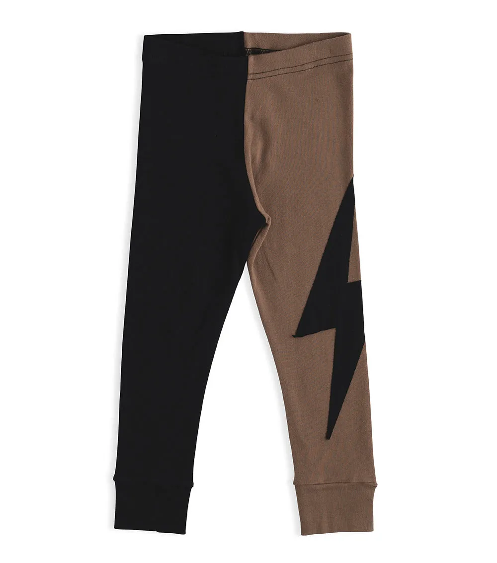 divided bolt patch leggings