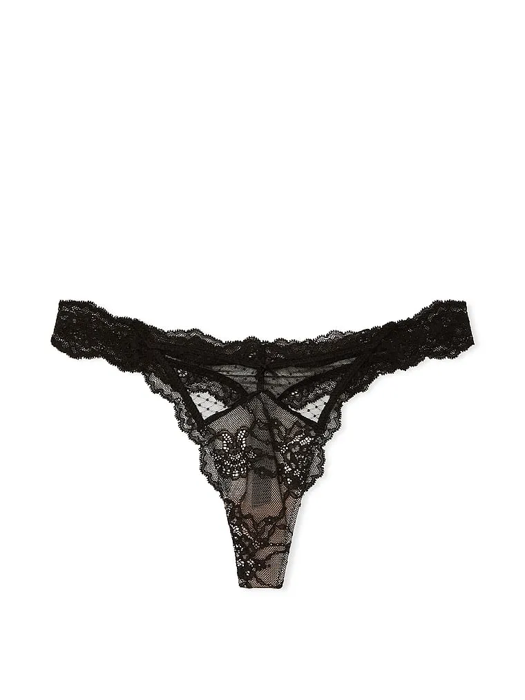 Dream Angels Lace & Mesh Thong Panty