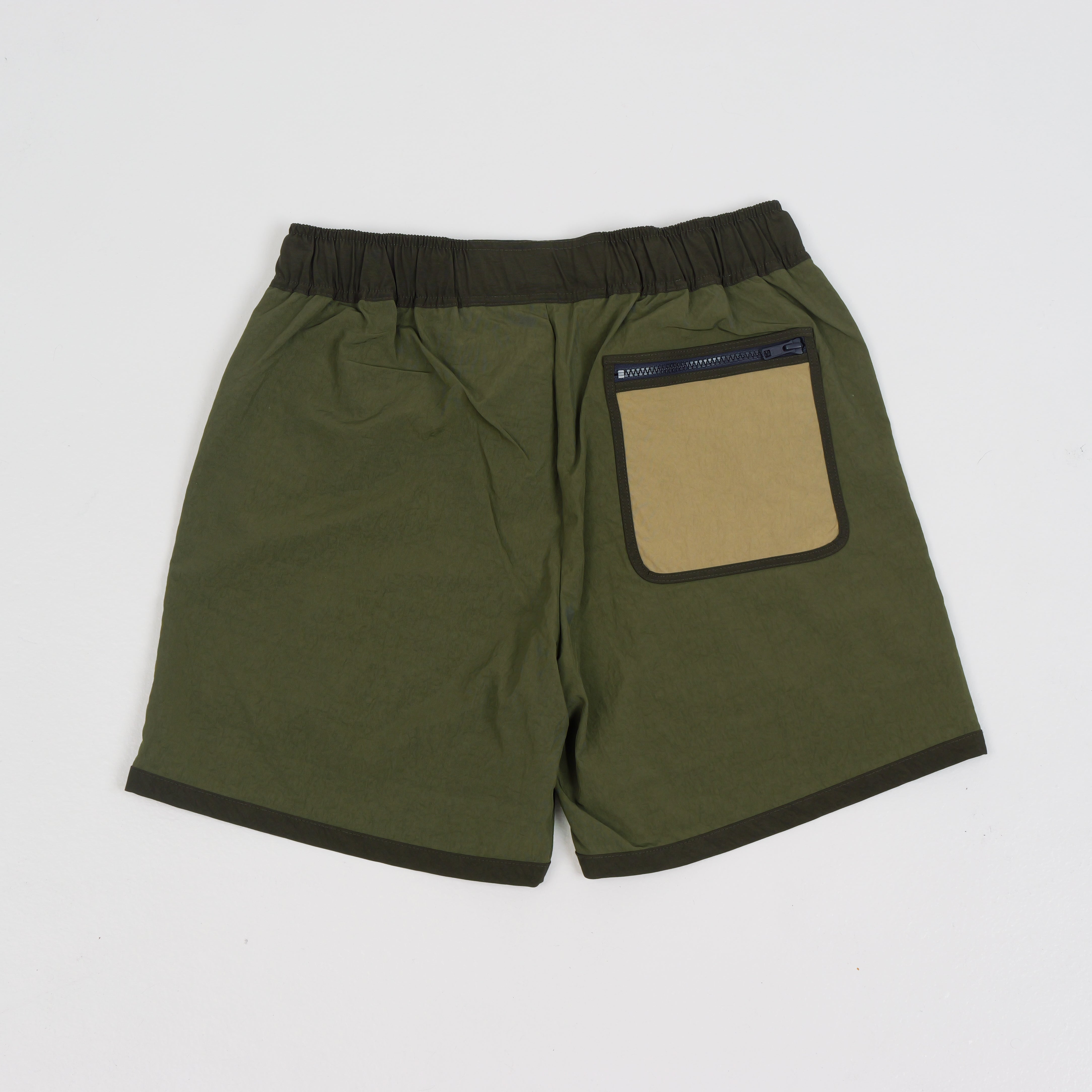 FLINT PANELLED SHORTS OLIVE