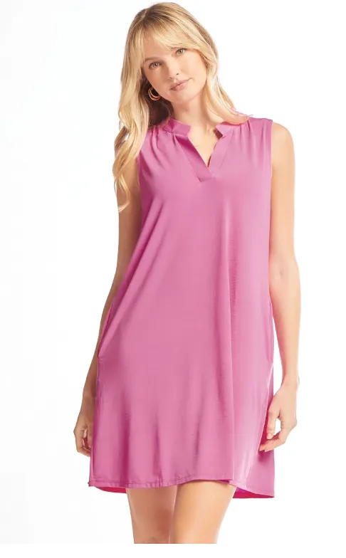 Greatest of Times Tank Dress - Magenta