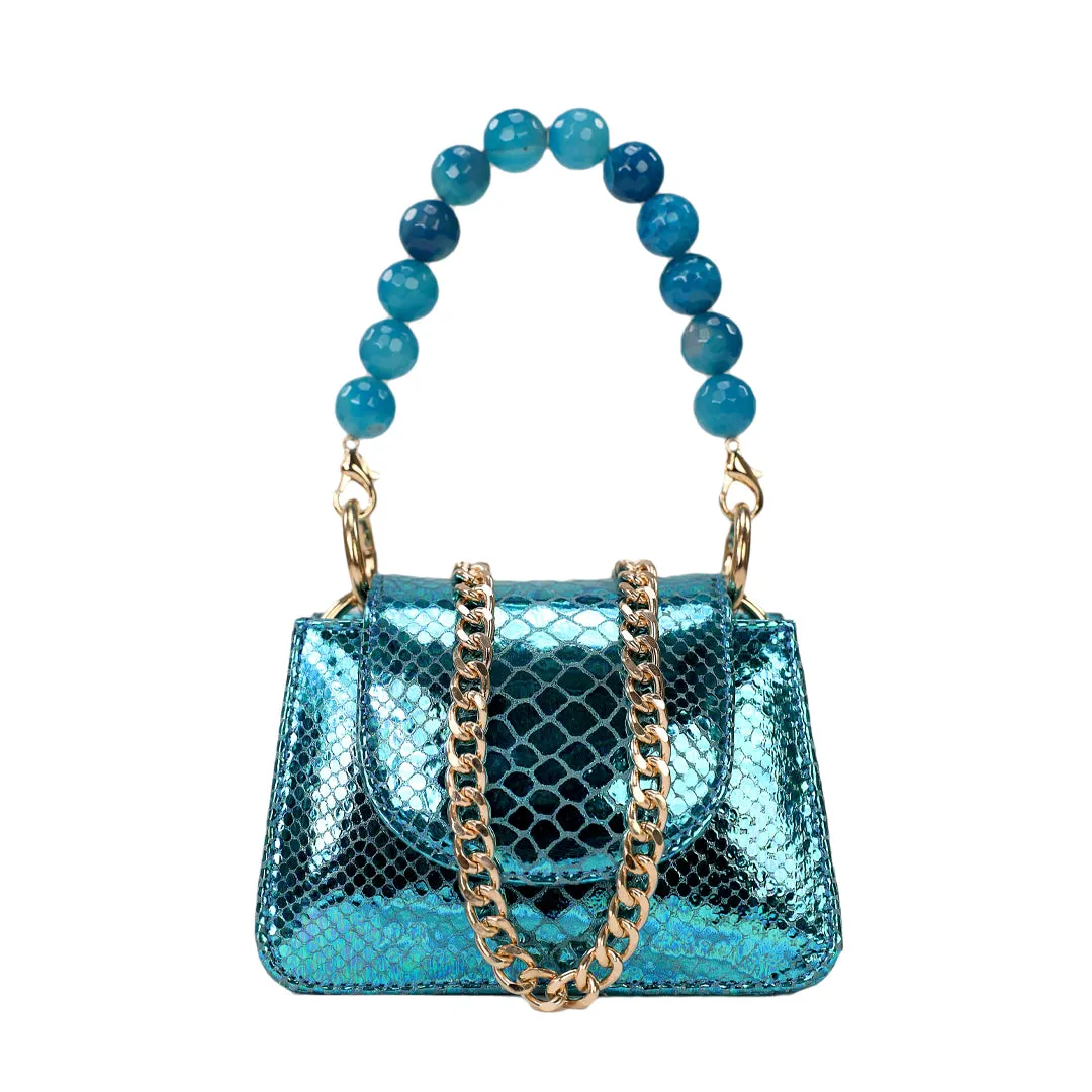 Horra - Metallic Turquoise - Mini Bag