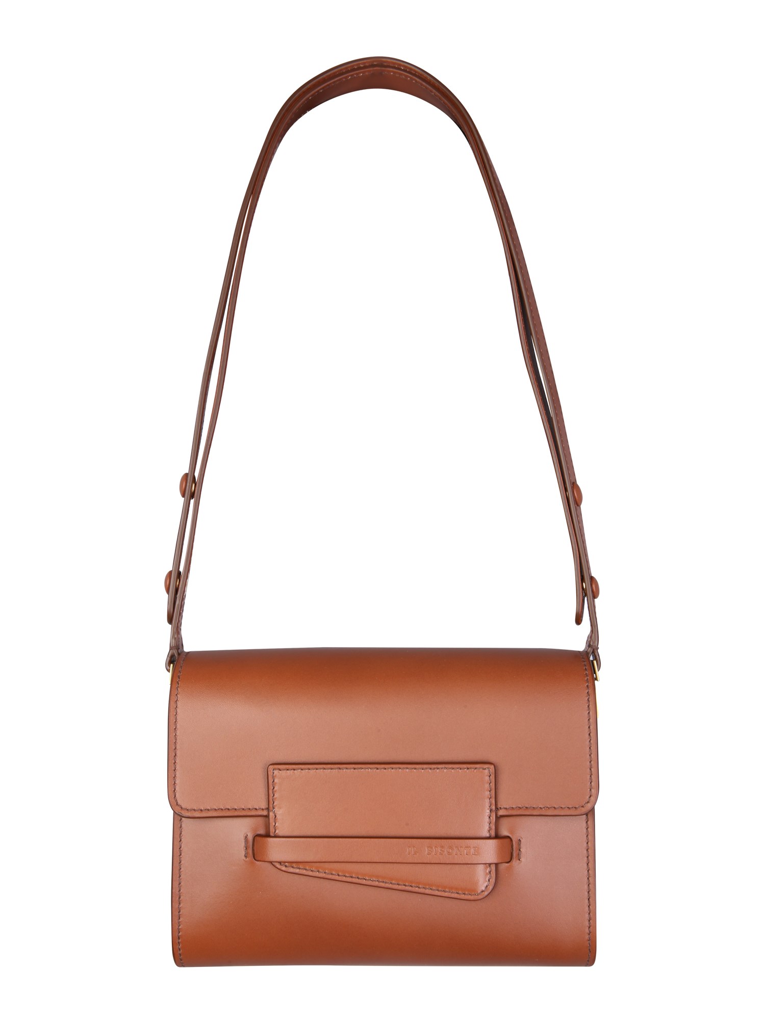 IL BISONTE    MINI BELLEDONNE LEATHER SHOULDER BAG