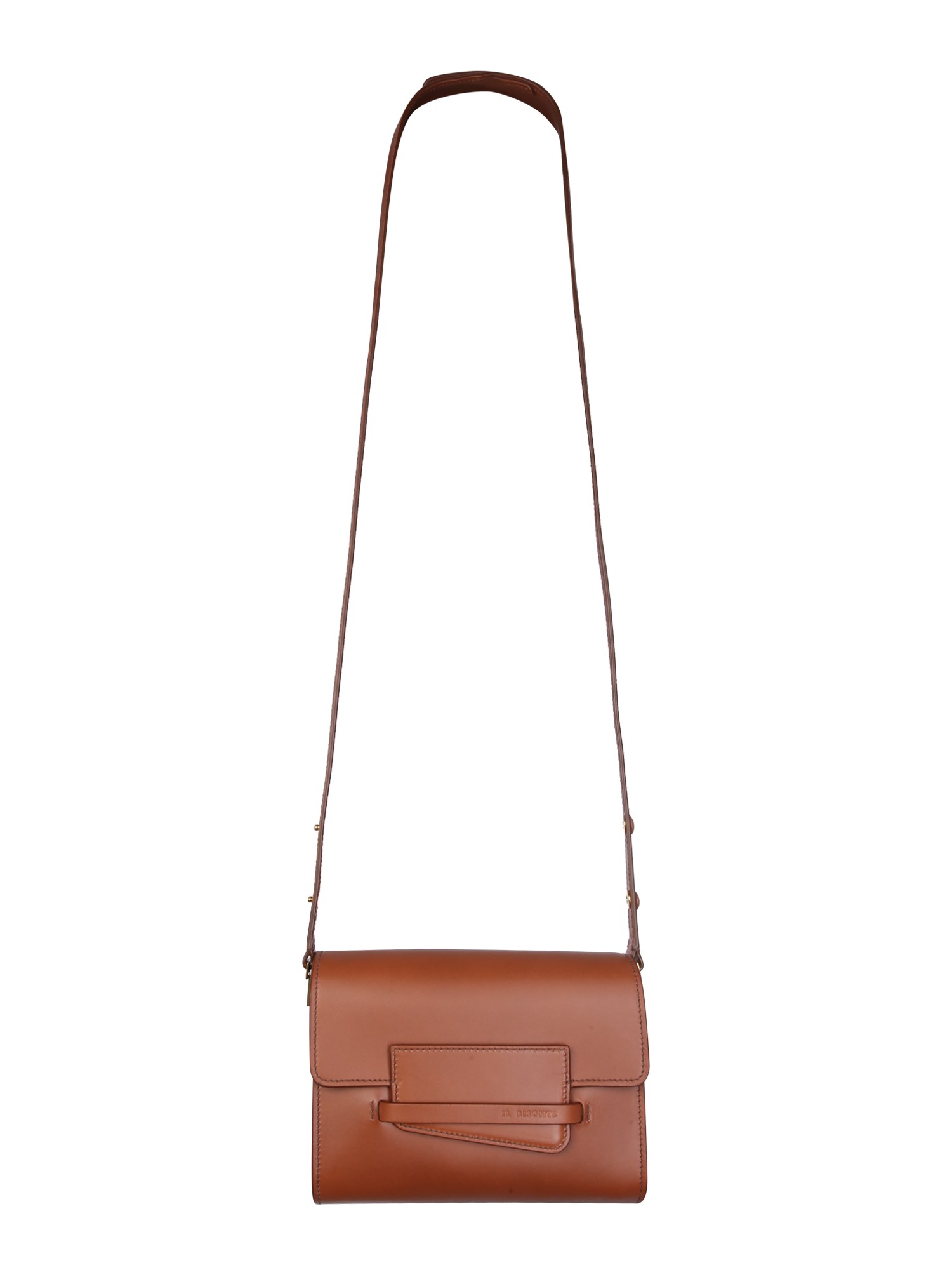 IL BISONTE    MINI BELLEDONNE LEATHER SHOULDER BAG