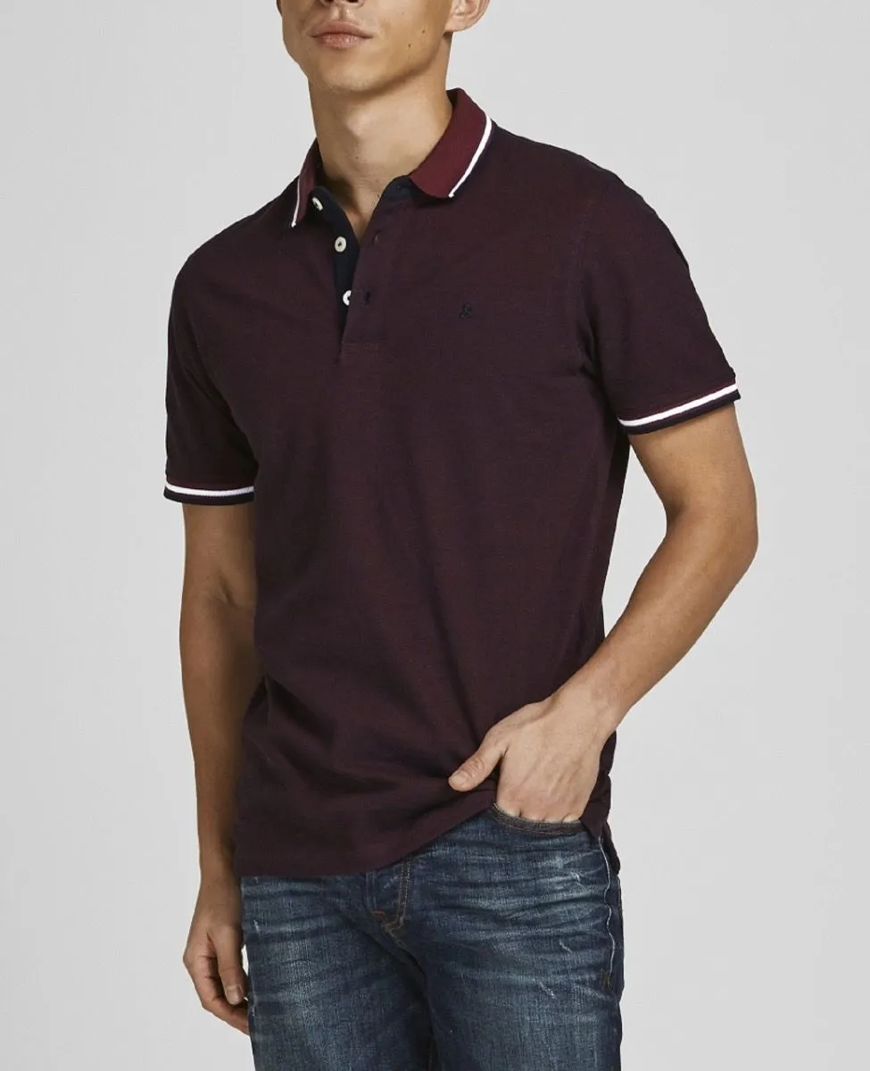 Jack & Jones Paulos Tipped Polo Shirt Port Royale