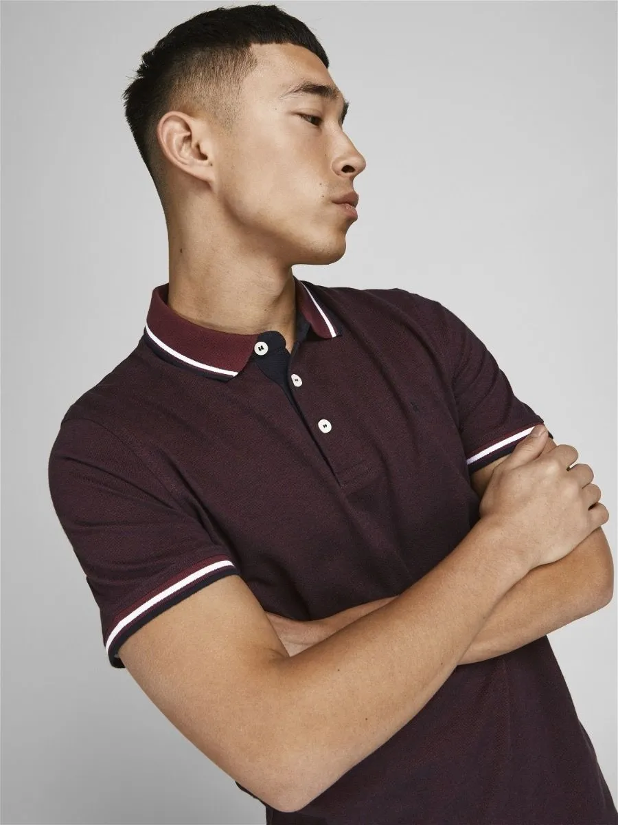 Jack & Jones Paulos Tipped Polo Shirt Port Royale