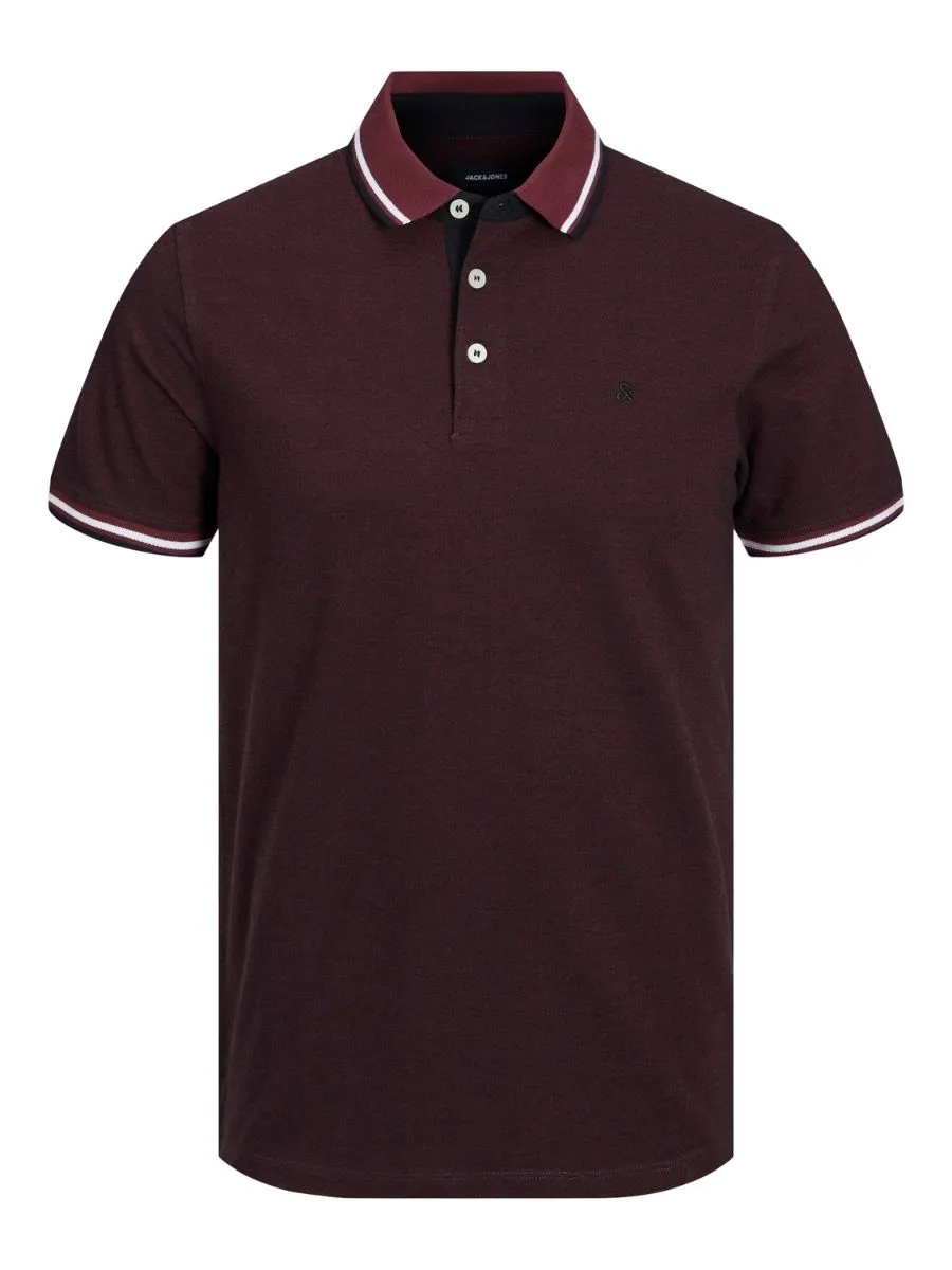 Jack & Jones Paulos Tipped Polo Shirt Port Royale