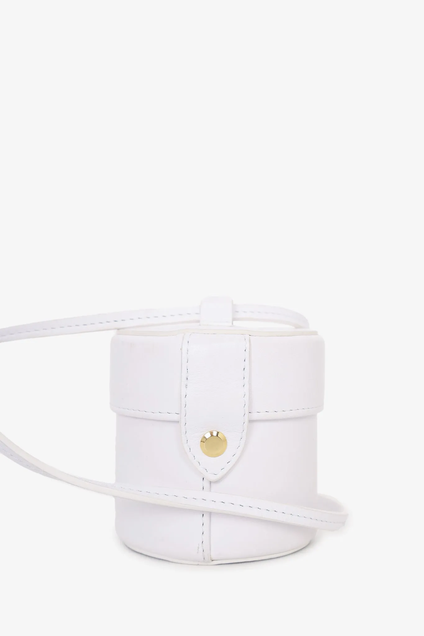 Jacquemus White Leather Le Vanity Mini Bag