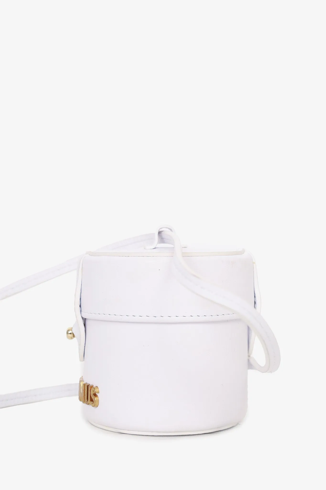 Jacquemus White Leather Le Vanity Mini Bag