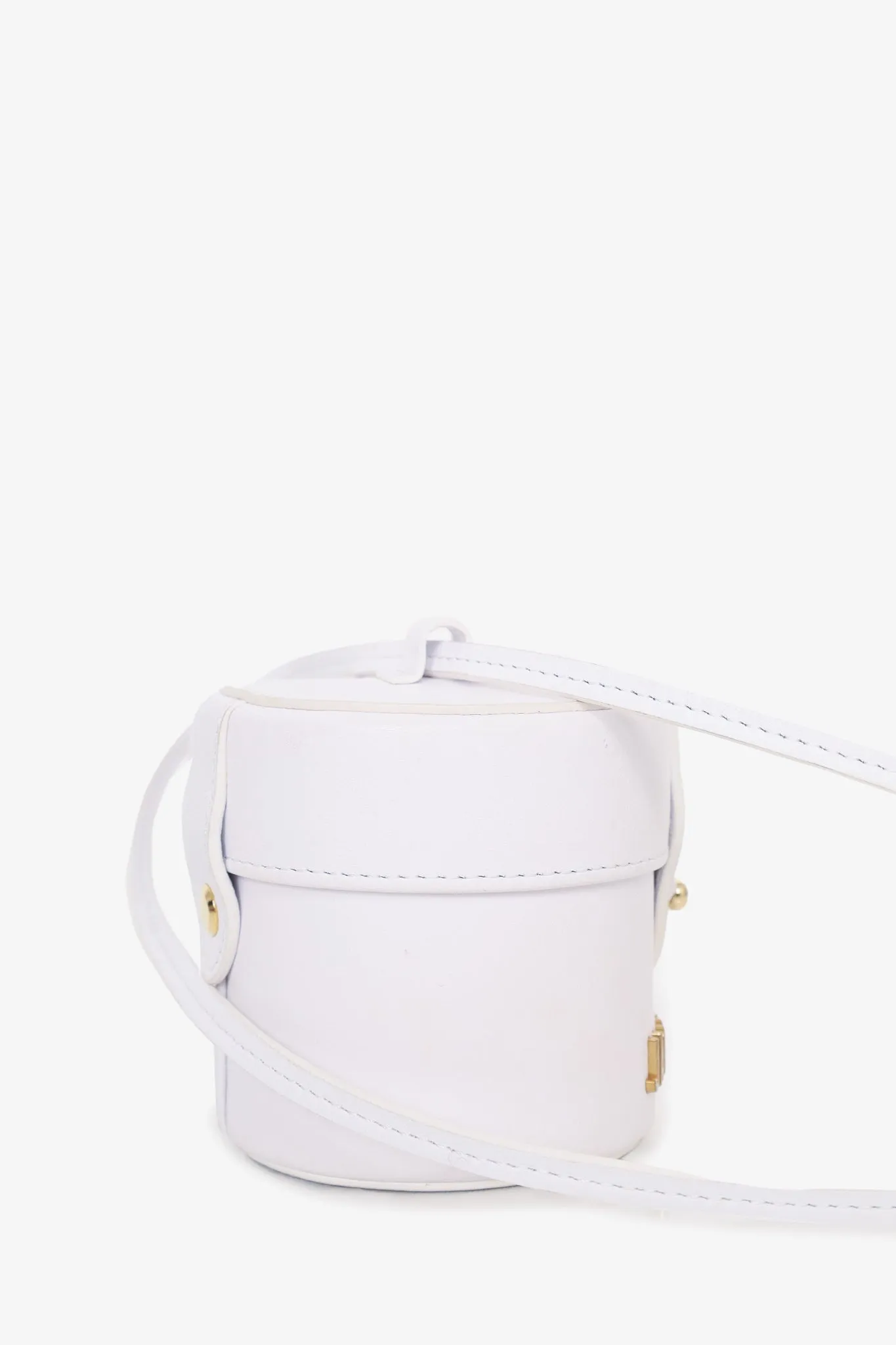 Jacquemus White Leather Le Vanity Mini Bag