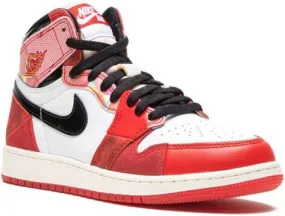 Jordan Kids Air Jordan 1 High OG Spider- Across The Spider-Verse sneakers White