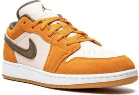 Jordan Kids Air Jordan 1 Low SE Light Curry sneakers Orange