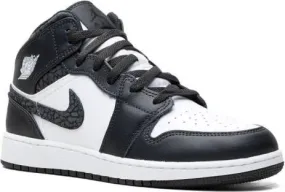 Jordan Kids Air Jordan 1 Mid Panda Elephant sneakers Black