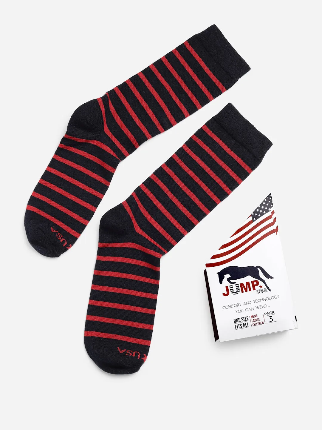 JUMP USA Men Pack Of 2 Assorted Calf-Length Trendy Socks