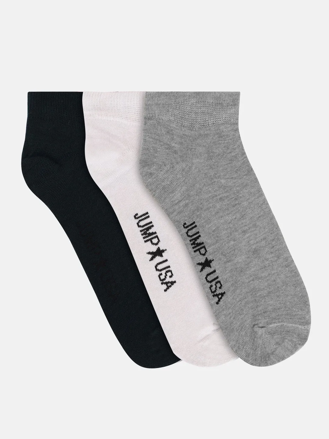 JUMP USA Men Pack of 3 Ankle length Socks