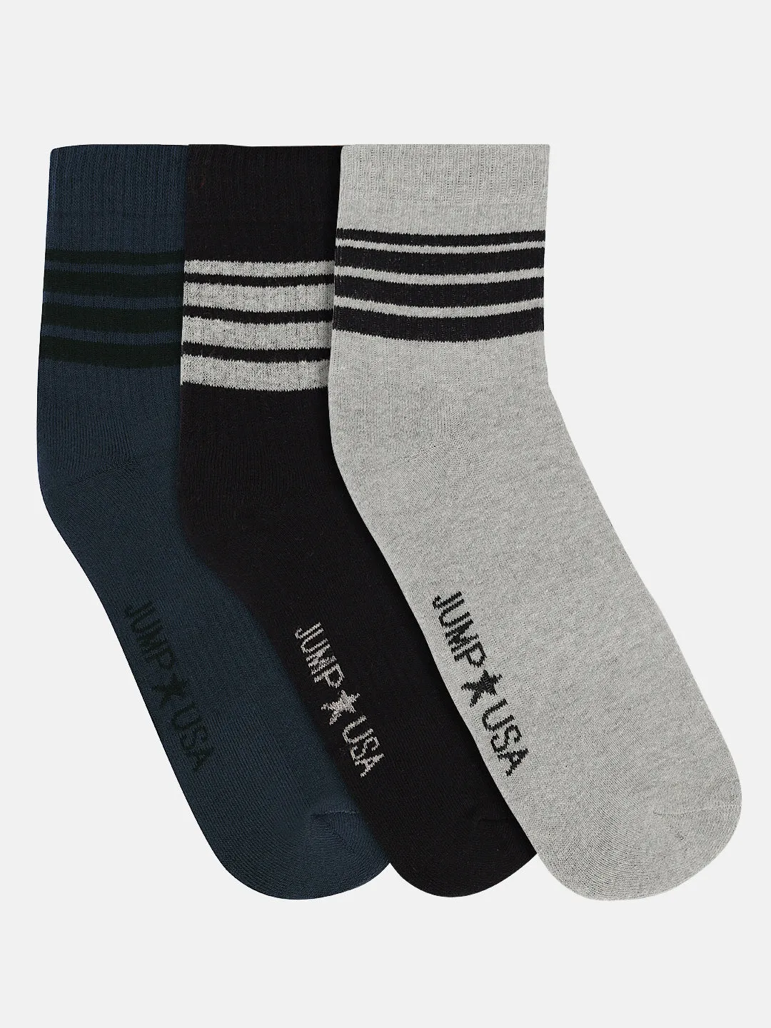 JUMP USA Men Pack of 3 calf length Socks