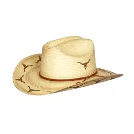 Kid's Sunbody Cattleman Hat Longhorn Distressed