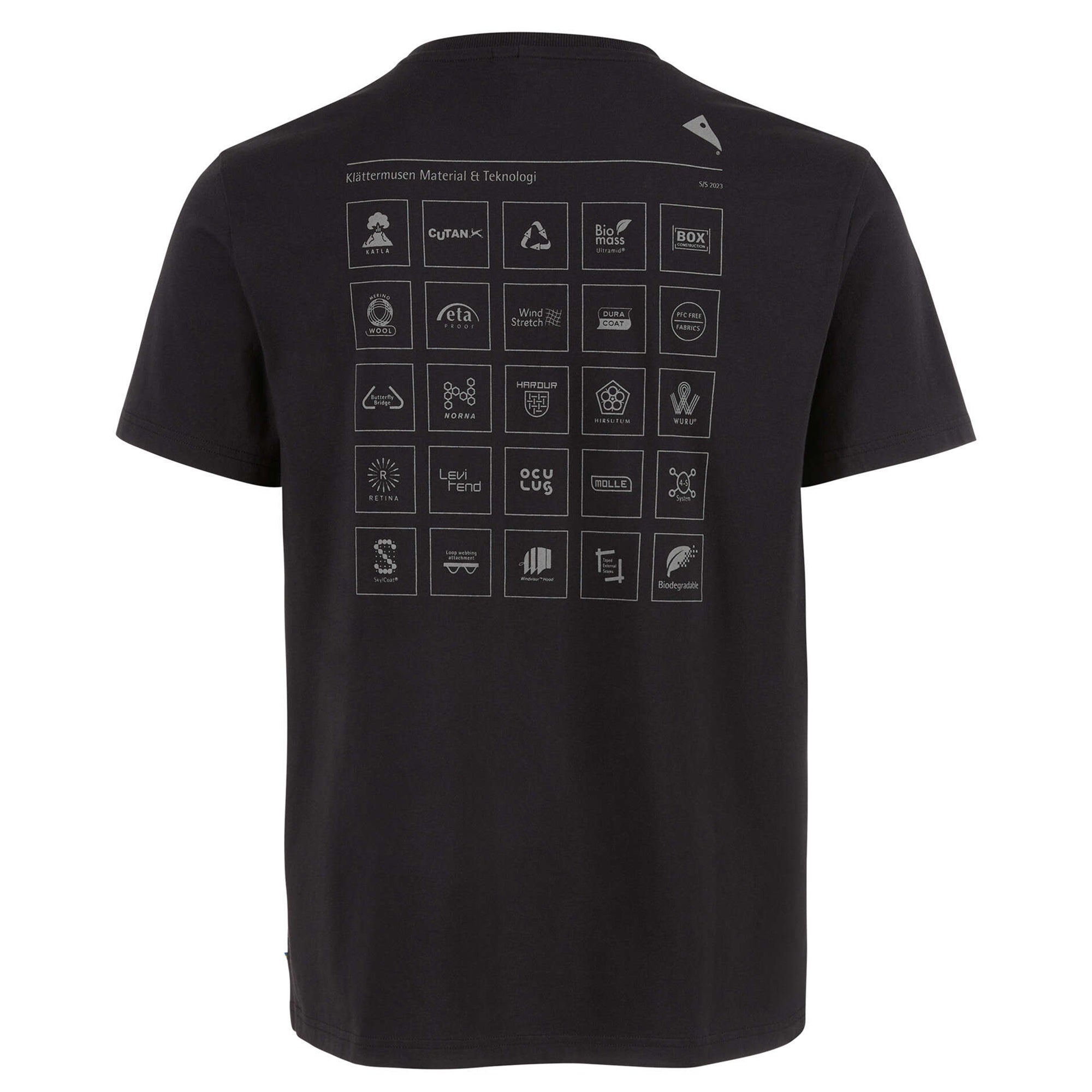 Klattermusen Runa Elements T-Shirt - Raven