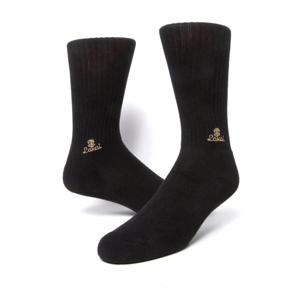 Lakai Rose Crew Socks - Black